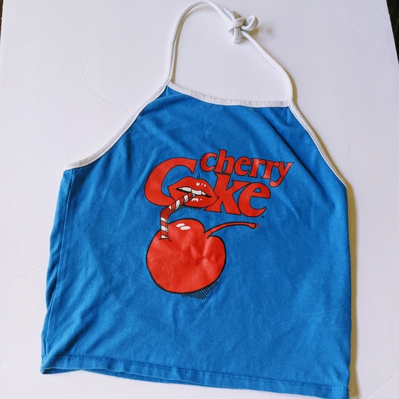 Forever 21 Tops - F21 Cherry Coke halter crop top
